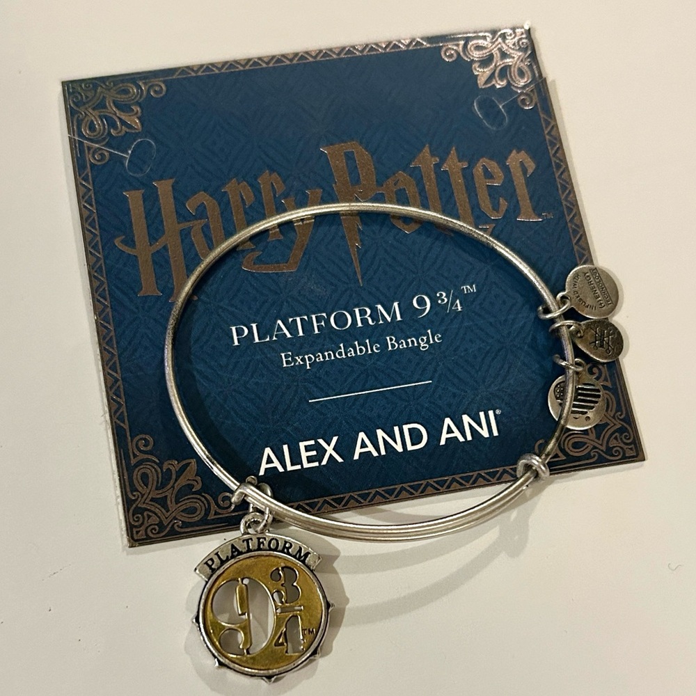 Alex and Ani Silver Happy Potter Platform 9 3/4 Bangle/Bracelet